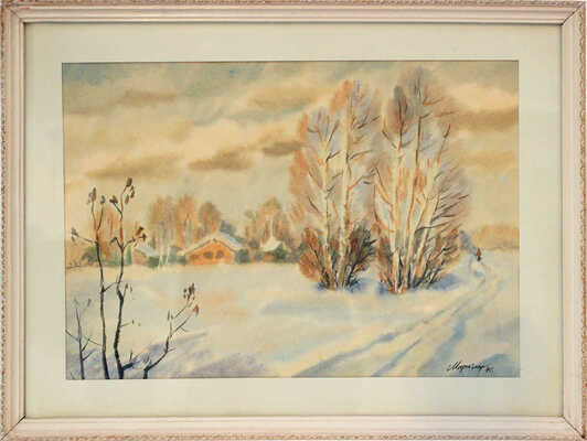 Маркин Виталий Александрович. Зимний пейзаж 